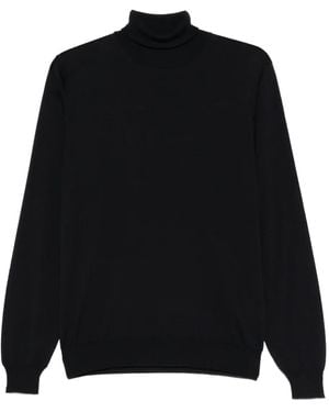 Lardini Pullover Mit Rollkragen - Schwarz
