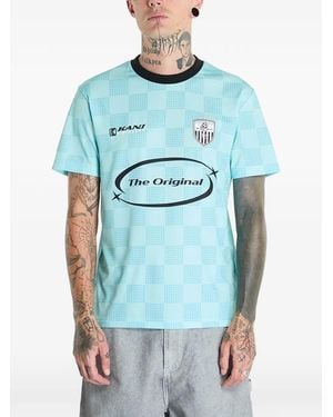 Karlkani Checked T-Shirt - Blue