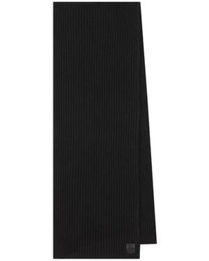 Tod's Ribbed Cashmere Scarf - Black