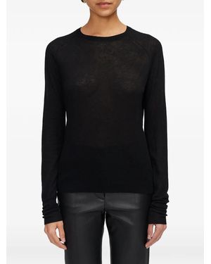 JOSEPH Geras Cashair Jumper - Black
