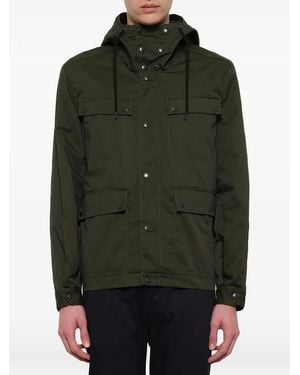 KENZO Paris Logo-Print Parka - Green