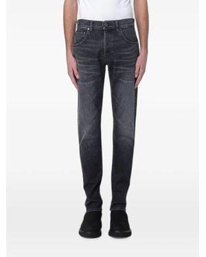 PT Torino Whiskering-Effect Jeans - Blue