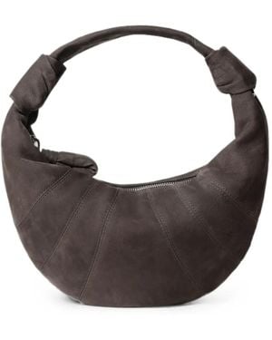 Lemaire Mini Fortune Croissant Bag - Brown