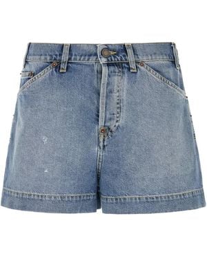 Moschino Pantalones Vaqueros Cortos Con Botones - Azul