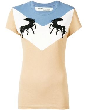 Off-White c/o Virgil Abloh Twisting Horses T-Shirt - Multicolour