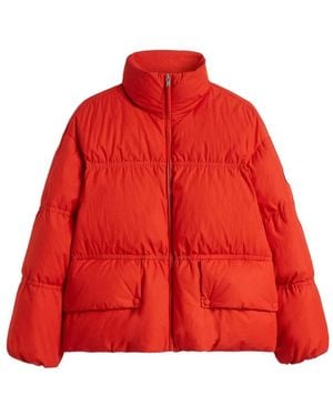 Jil Sander X Moncler Zip-Up Puffer Jacket - Red