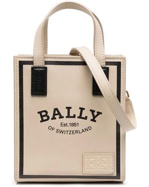 Bally Crystalia Logo-Print Tote Bag - Natural