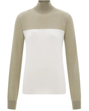 Ferragamo Colour-Block Jumper - White