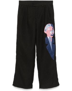 Kidsuper Patch-Detail Pants - Black