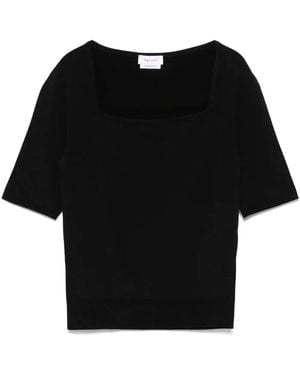 McQueen Fine-Knit T-Shirt - Black