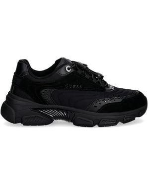 Guess Lace-Up Trainers - Black