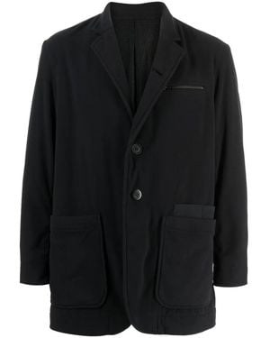 Undercover Logo-Appliqué Single-Breasted Blazer - Black