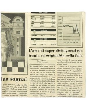 Moschino Newspaper-Print Silk Scarf - Metallic