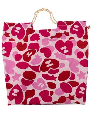 AAPE BY A BATHING AP Shopper Mit Print - Pink