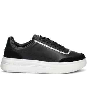 Guess Winno Logo-Detail Platform Trainers - Black
