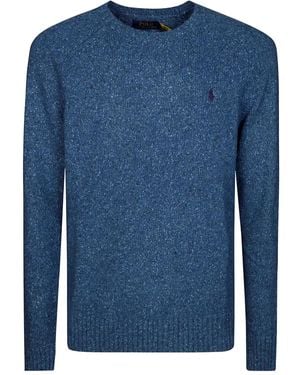 Polo Ralph Lauren Donegal Crewneck Jumper - ブルー