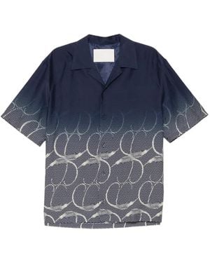 CROQUIS Chemise Imprimée À Manches Courtes - Blue