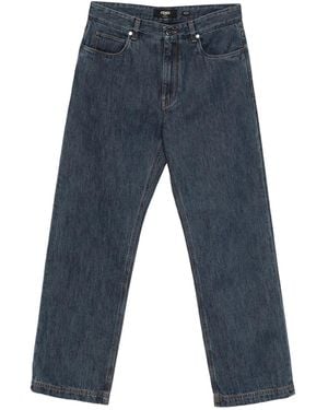 Fendi Padded Straight Bootcut Jeans - Blue