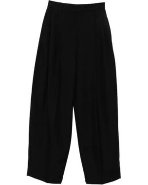 Jacquemus Pantaloni Con Pieghe Frontali - Nero