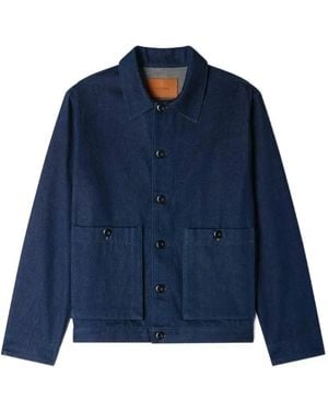 Sandro Denim Worker Jacket - Blue