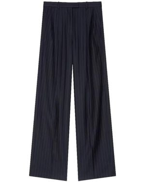 Givenchy Pinstripe-Pattern Pleated Pants - Blue