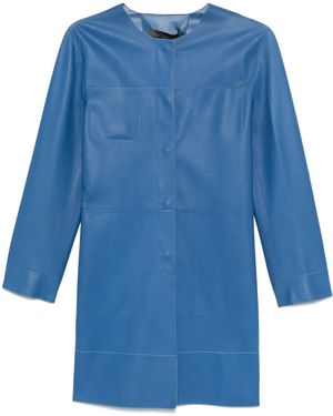 Simonetta Ravizza Mantel Aus Leder - Blau
