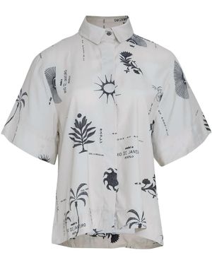 Osklen Camicia Rio Day Con Stampa - Grigio