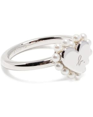 agnès b. Timeless Love Ring - White