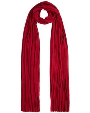 Tommy Hilfiger Pañuelo Plisado A Rayas - Rojo