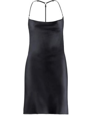 Aubade Midnight Storm Nachtjapon Met Watervalhals - Blauw