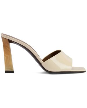 Giuseppe Zanotti Talia Square-Toe Sandals - Natural
