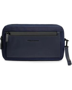Piquadro Clutch Con Zip - Blu