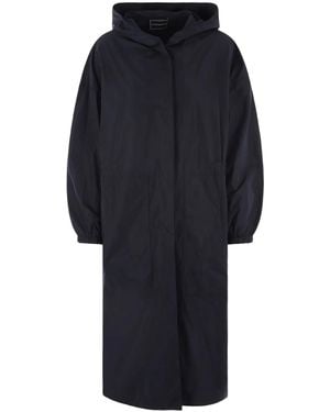 10 Corso Como Abrigo Con Capucha - Azul