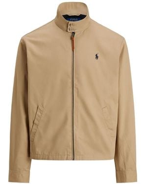 Polo Ralph Lauren Logo-Embroidered Zip-Up Jacket - Natural