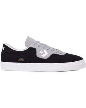 Converse Logo-Embroidery Trainers - Black