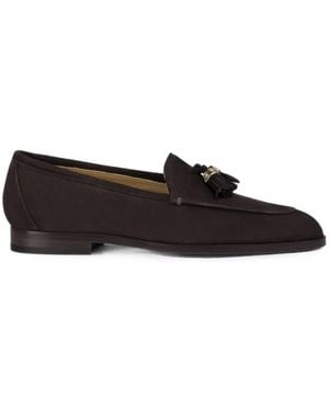 Doucal's Tassel-Detail Suede Loafers - White