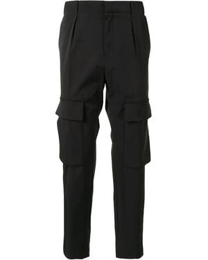 WOOYOUNGMI Slim-Fit Cargo Trousers - Black