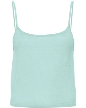 Teddy Cashmere Rapallo Cashmere Tank Top - Blue