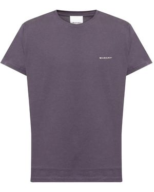 Isabel Marant T-Shirt À Logo Brodé - Violet