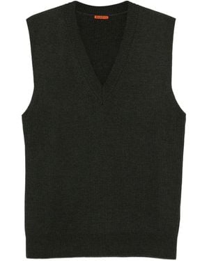 Barena V-Neck Vest - Black