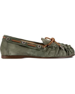 Sartore Ballerinas mit Schleife - Grün
