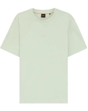 BOSS Logo-Print Short-Sleeve T-Shirt - Green