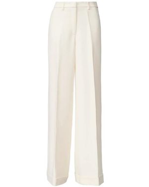 Fabiana Filippi Embellished Belt-Loop Wide-Leg Trousers - White