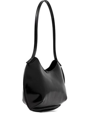 BY FAR Medium Horner Leather Shoulder Bag - Black