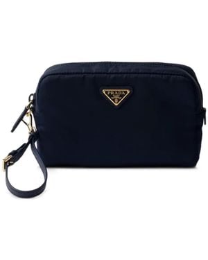 Prada Small Re-Nylon Pouch - Blue