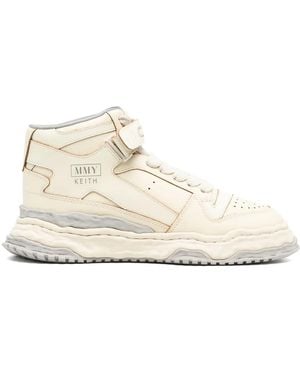 Maison Mihara Yasuhiro Keith Og Sole High-Top Trainers - Natural