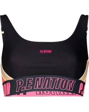 P.E Nation Left Field Sports Bra - Blue