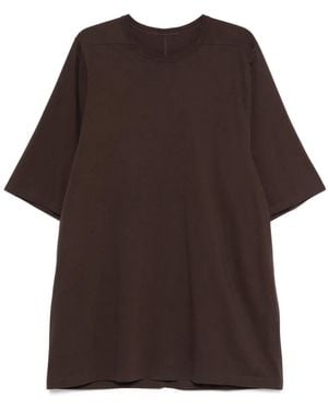 Rick Owens Round-Neck Short-Sleeve T-Shirt - Brown