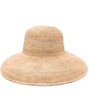 IBELIV Fédora À Design Tissé - Natural