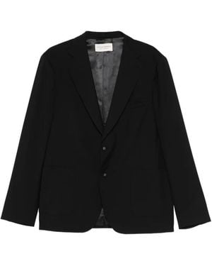 Officine Generale Single-Breasted Blazer - Black
